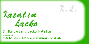 katalin lacko business card